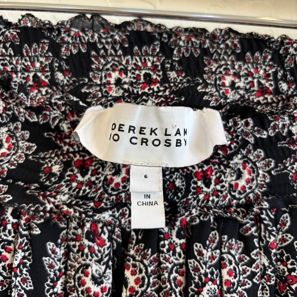 Derek Lam 10 Crosby Silk mini skirt with floral print. size 6 - Picture 3 of 7
